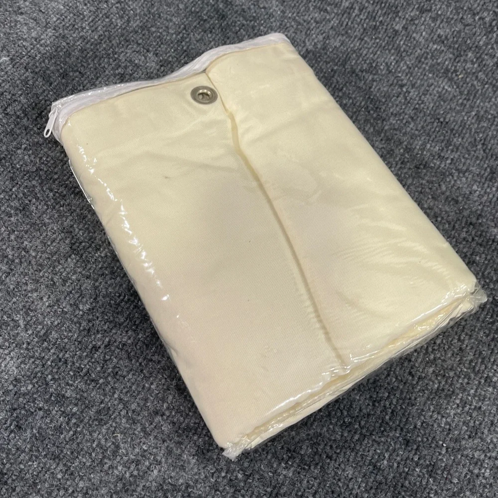 *NWT HOM ETC Beige 100% Cotton Shower Curtain - Picture 4 of 7